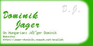 dominik jager business card